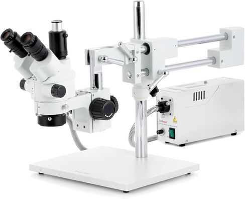 AmScope 7X-45X Simul-Focal Stereo Lockable Zoom Microscope with a Fiber Optic Ring Light in Saudi Arabia