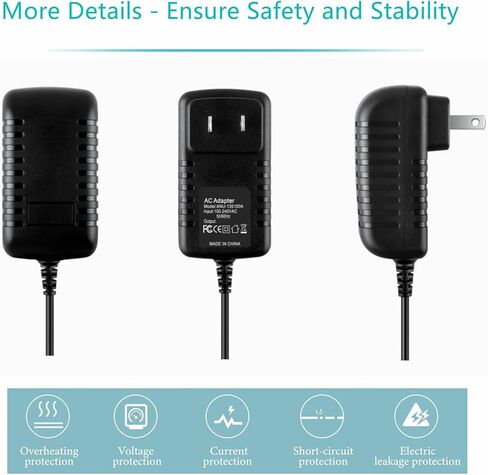محول حائط منزلي AC متوافق مع Coby Kyros MID7120 Android Tablet DC Power Charger PSU in Kuwait