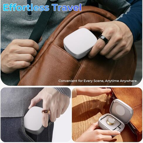 Portable Charging Case for Oura Ring gen4&3 Charger Universal Wireless Travel Charger Fits All Gen4&3 Sizes oura Ring Accessories(Official Charger Not Included) in Saudi Arabia