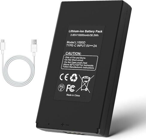 2-Pack Rechargeable Battery Replacement for GardePro Trail Camera Series, Compatible with GardePro E6P E6PCF E6PMB E8P E8PMB E8PWF X60P X60PMB LN800 Battery Pack Hunting Cameras L1000D 3.85V 10000mAh in Saudi Arabia