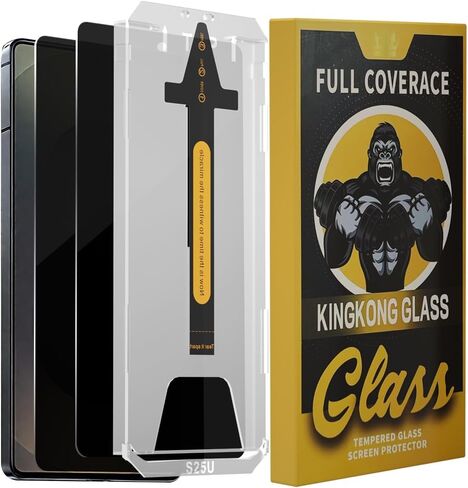 9H+ Privacy Anti-Spy Glass for Samsung Galaxy S25 Ultra Screen Protector, Crystal Clear HD, Auto-Align Frame & 3S Installation, Full Coverage Tempered Glass, [2-Pack with Dust-Free Kit] in Saudi Arabia