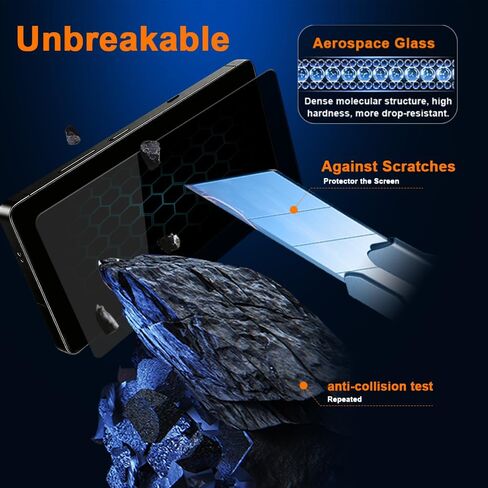 9H+ Privacy Anti-Spy Glass for Samsung Galaxy S25 Ultra Screen Protector, Crystal Clear HD, Auto-Align Frame & 3S Installation, Full Coverage Tempered Glass, [2-Pack with Dust-Free Kit] in Saudi Arabia