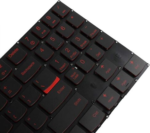 لوحة مفاتيح بديلة للكمبيوتر المحمول Lenovo Legion Y520 Y520-15IKB Y720 Y720-15IKB R720 R720-15IKB 15 15IKB 9Z.NDKBN.D01 لوحة مفاتيح بإضاءة خلفية للكمبيوتر المحمول الأمريكي، أسود in Kuwait