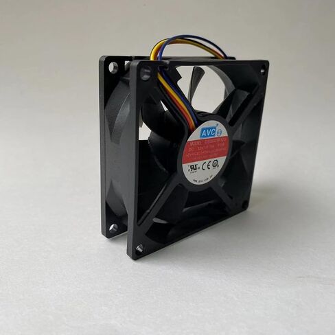 DS08025R12U P158 مروحة DC12V 0.70A 64CFM 80 × 80 × 25 مم 8 سم 4 أسلاك / 4 دبوس مروحة تبريد in Kuwait