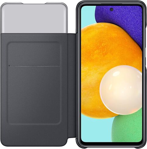 Samsung Galaxy A52 S-View Wallet Cover, Black in Saudi Arabia