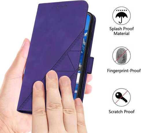 for Pixel 10 Pro Case/Pixel 10 Case Wallet, Card Holder Slots, Wrist Strap, TPU Interior Phone Protective, Stand PU Leather, Folio Flip Cases Cover (Purple) in Saudi Arabia