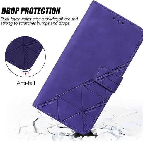 for Pixel 10 Pro Case/Pixel 10 Case Wallet, Card Holder Slots, Wrist Strap, TPU Interior Phone Protective, Stand PU Leather, Folio Flip Cases Cover (Purple) in Saudi Arabia