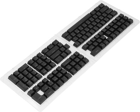 Pongnas 132 Keys Thai Keycaps Set ABS OEM Height Translucent Keyboard Keycaps with Ergonomic Design, Suitable for 61 62 64 68 84 87 104 108 Mechanical Keyboards (Pink) in Saudi Arabia