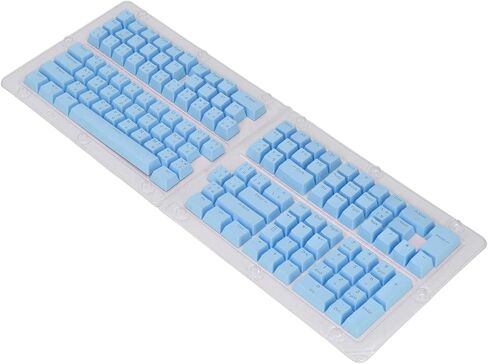 Pongnas 132 Keys Thai Keycaps Set ABS OEM Height Translucent Keyboard Keycaps with Ergonomic Design, Suitable for 61 62 64 68 84 87 104 108 Mechanical Keyboards (Pink) in Saudi Arabia