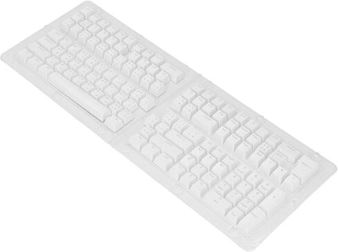 Pongnas 132 Keys Thai Keycaps Set ABS OEM Height Translucent Keyboard Keycaps with Ergonomic Design, Suitable for 61 62 64 68 84 87 104 108 Mechanical Keyboards (Pink) in Saudi Arabia