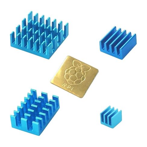 4pcs/5pcs for Raspbeiry Pi 2/3/4 3B+4B Heat Sink Aluminum Heatsink Silver Golden Blue Black Radiator Cooler Kit for Raspbeiry Pi New 2026 High for Reliable Electronic Component in Saudi Arabia