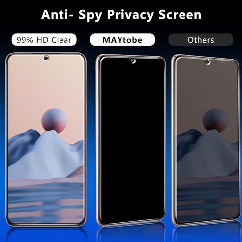 MAYtobe [2-Pack Privacy Screen Protector for Samsung Galaxy S21 5G Tempered Glass, No Bubbles, Anti Scratch, Easy to Install in Saudi Arabia