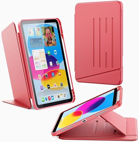 حافظة CACOE لجهاز iPad (A16) الجيل الحادي عشر/العاشر مع حامل أقلام، غطاء حامل مغناطيسي متعدد الزوايا لجهاز iPad 11/10 Gen 2025/2022 11/10.9 بوصة، أزرق بحري in Kuwait
