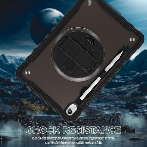 حافظة ProCase متينة لجهاز Galaxy Tab S11 2025 11 بوصة - مع حامل قلم S، غطاء متين مقاوم للصدمات مع حزام يد قابل للدوران 360 درجة واقي لجهاز Galaxy Tab S11 (X730/X736B) - أسود in Kuwait