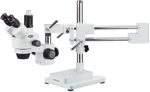 AmScope 7X-90X Simul-Focal Boom Stereo Microscope with a Fluorescent Light and 5MP USB3 Camera in Saudi Arabia