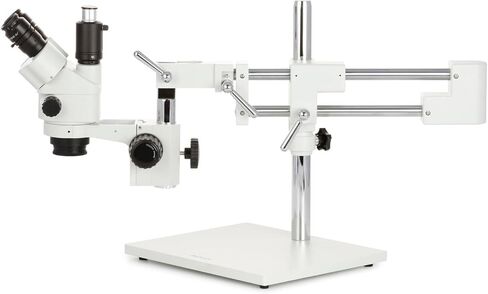 AmScope 7X-45X Simul-Focal Stereo Zoom Microscope with a Fiber Optic Ring Light and 10MP USB3 Camera in Saudi Arabia