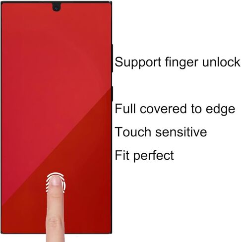 2 Pack Anti-Blue Privacy Screen Protector for Samsung Galaxy S25 Ultra Anti-Spy Soft Film Support Finger Unlock + 2 Pack Camera Lens Glass Protector in Saudi Arabia