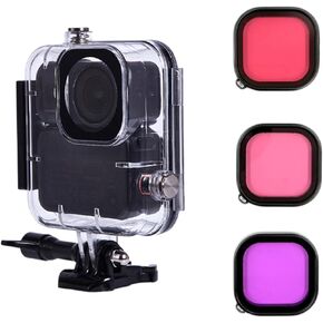 60M Waterproof Housing Case Set for DJI Osmo Nano, Protective Hard Shell PC Action Camera Sleeve + Filter + Buoyancy Stick for DJI Osmo Nano (Waterproof case + 3*Filter) in Saudi Arabia