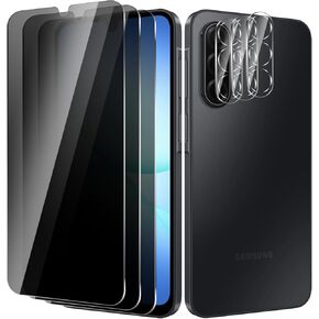 3 Pack For Samsung Galaxy A17 Privacy Screen Protector + 3 Pack Camera Lens Protector, 9H Hardness Anti-Spy Tempered Glass, Scratch-Resistant (Samsung Galaxy A17) in Saudi Arabia