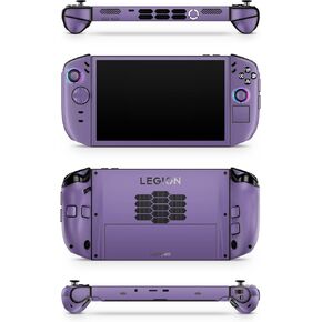 غلاف ZOOMHITSKINS للألعاب متوافق مع غلاف Lenovo Legion Go 2 2025، بلون رمادي داكن أرجواني صامت، غلاف لاصق من الفينيل 3M، صنع في الولايات المتحدة الأمريكية in Kuwait