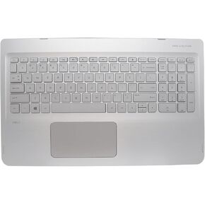 مسند راحة جديد لجهاز HP Envy X360 M6-W 15-W m6-w103dx M6-w105DX m6-w011dx M6-W102DX حافظة علوية مع لوحة مفاتيح بإضاءة خلفية 807526-001 in Kuwait