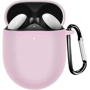 غطاء جهاز إلكتروني محمول من Miimall لسلسلة Google Pixel Buds A، حافظة واقية من السيليكون باللون الأخضر النعناعي مع مؤشر LED أمامي وسلسلة مفاتيح وغطاء غبار in Kuwait