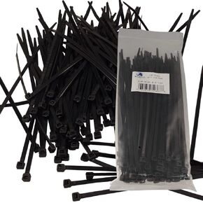 BlueDot Trading 3.6x300 Black Zip ties, 100 pack in Saudi Arabia