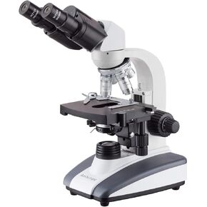 AmScope B360A-LED Binocular Compound Microscope, 40X-1600X Magnification, Brightfield, LED Illumination, Abbe Condenser, Double-Layer Mechanical Stage in Saudi Arabia