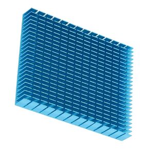 مبدد حرارة تبريد من الألومنيوم، لمضخم وحدة المعالجة المركزية PCB، نقل الحرارة بكفاءة، زيادة منطقة الاتصال بالهواء إلى أقصى حد (أزرق) in Kuwait