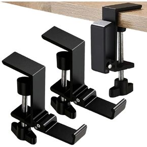 OURASHERO Headphone Stand for Desk Aluminum Alloy Headset Stand with Three Hooks Headphone Holder Clamp Mount for Gaming PC Accessories Universal Space-Saving Under Table Headset Hangers in Kuwait
