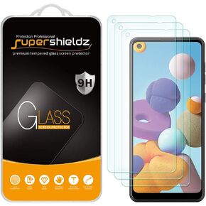 Supershieldz (3 عبوات) مصممة لهاتف Samsung Galaxy A21 واقي شاشة من الزجاج المقوى، مضاد للخدش، خالٍ من الفقاعات in Kuwait