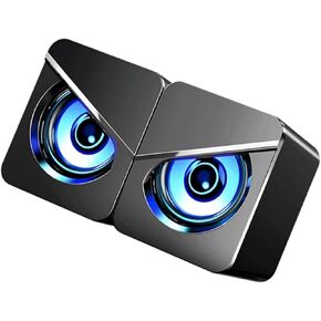 Compact Wired Desktop Computer Speakers USB Powered Surround Sound Box for Home Office Gaming with Interference Audio Portable Loudspeaker for Laptop in Saudi Arabia