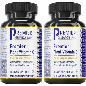 Premier Research Labs Vitamin C - Vitamin C Formula for Optimal Immune Health Support - Vegan, Non-GMO - 60 Plant-Source Capsules (30 Servings) in Saudi Arabia