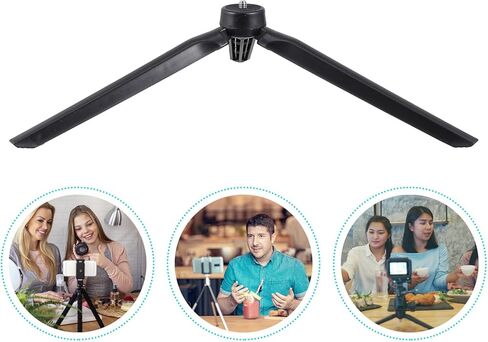 Zerodeko 2 Pcs Foldable Desktop Camera Tripod with 1/4 Inch Screw for Streaming and Photography, Stable Tabletop Phone and Webcam Stand for Vlogging and Recording in Saudi Arabia