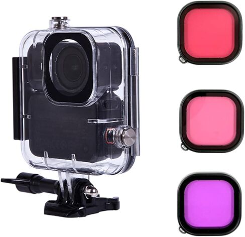 مجموعة حافظة مقاومة للماء بطول 60 مترًا لـ DJI Osmo Nano، غطاء حماية صلب لكاميرا الحركة PC + فلتر + عصا طفو لـ DJI Osmo Nano (حافظة مقاومة للماء + 3*فلتر) in Saudi Arabia