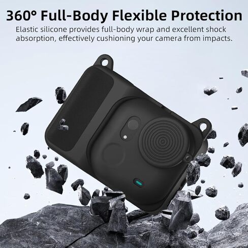 Silicone Protective Case for Insta360 Go Ultra, Lens Protector Action Camera Waterproof Dust Cover for Insta360 Go Ultra Accessory in Saudi Arabia
