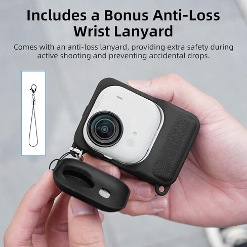Silicone Protective Case for Insta360 Go Ultra, Lens Protector Action Camera Waterproof Dust Cover for Insta360 Go Ultra Accessory in Saudi Arabia