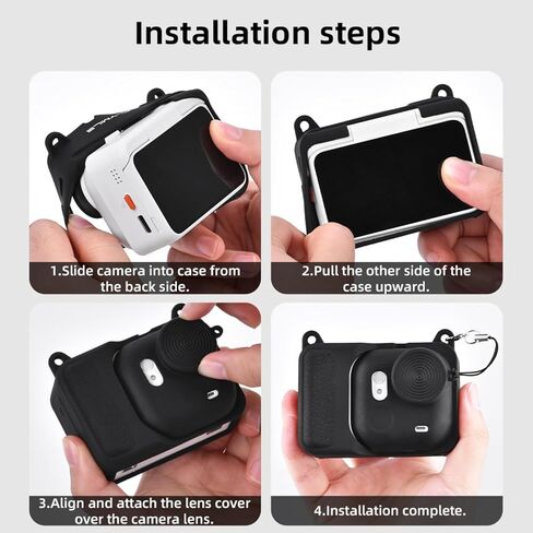 Silicone Protective Case for Insta360 Go Ultra, Lens Protector Action Camera Waterproof Dust Cover for Insta360 Go Ultra Accessory in Saudi Arabia