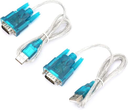 aqxreight HL-340 USB إلى RS232 محول تسلسلي 2 حزمة كابل دبوس لنقل البيانات متوافق مع أجهزة الكمبيوتر المحمولة والأجهزة الصناعية in Saudi Arabia