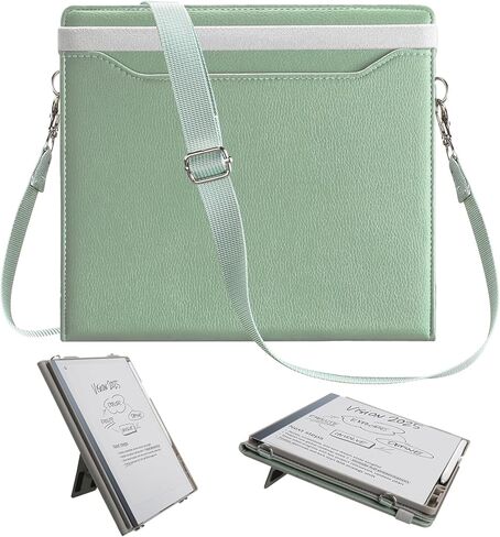 حافظة E NET-CASE لجهاز لوحي ورقي رائع - غطاء حامل واقٍ بتصميم تجاري مع حامل قلم/حزام يد/حزام كتف للحمل ونوم/تنبيه تلقائي لإصدار 2020 مقاس 10.3 بوصات (أخضر) in Kuwait