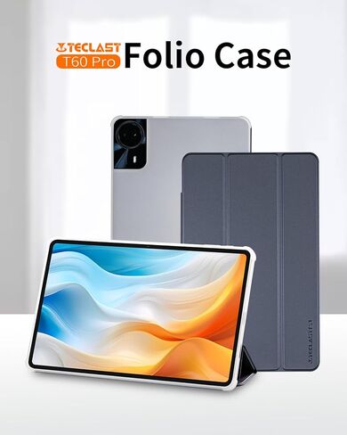 حافظة تابلت TECLAST T60Pro، رفيعة للغاية، خفيفة الوزن للغاية، مقاومة للصدمات، مقاومة للخدش، وظيفة الوقوف، حماية كاملة in Kuwait