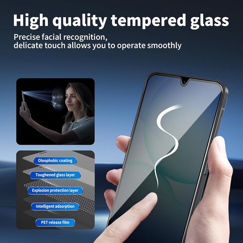 3 Pack For Samsung Galaxy A17 Privacy Screen Protector + 3 Pack Camera Lens Protector, 9H Hardness Anti-Spy Tempered Glass, Scratch-Resistant (Samsung Galaxy A17) in Saudi Arabia
