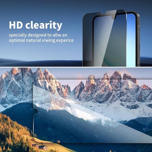 3 Pack For Samsung Galaxy A17 Privacy Screen Protector + 3 Pack Camera Lens Protector, 9H Hardness Anti-Spy Tempered Glass, Scratch-Resistant (Samsung Galaxy A17) in Saudi Arabia