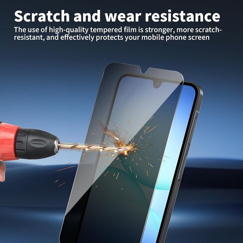 3 Pack For Samsung Galaxy A17 Privacy Screen Protector + 3 Pack Camera Lens Protector, 9H Hardness Anti-Spy Tempered Glass, Scratch-Resistant (Samsung Galaxy A17) in Saudi Arabia