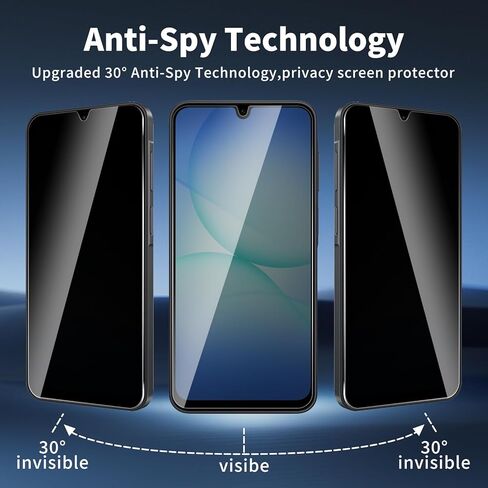 3 Pack For Samsung Galaxy A17 Privacy Screen Protector + 3 Pack Camera Lens Protector, 9H Hardness Anti-Spy Tempered Glass, Scratch-Resistant (Samsung Galaxy A17) in Saudi Arabia