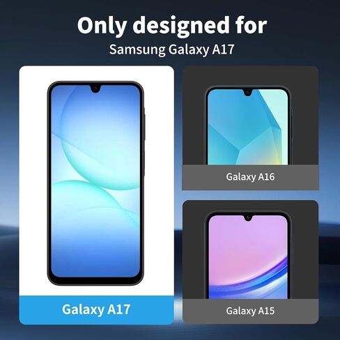 3 Pack For Samsung Galaxy A17 Privacy Screen Protector + 3 Pack Camera Lens Protector, 9H Hardness Anti-Spy Tempered Glass, Scratch-Resistant (Samsung Galaxy A17) in Saudi Arabia