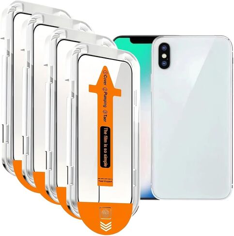 for iPhone 17 Pro Screen Protector 4 Pack [9H+ Tempered Glass] [Military-Grade Drop Protection] [Easy Installation] Shockproof Full Edge Coverage 6.3 Inch 2025 in Saudi Arabia