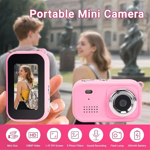 Fafeicy Small Digital Camera 8MP HD 1080P with 1.47 Inch Screen, Compact Action Camera for Kids Cycling Hiking Pet Recording, Portable Travel Camera with Type C in Saudi Arabia