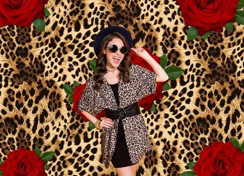 7x5ft Leopard Print Rose Photo Backdrop Valentine's Day Photography Backdrop Red Rose Backdrops for Valentine's Day Wedding Birthday Party Decorations Banner Background Studio Prop in Saudi Arabia