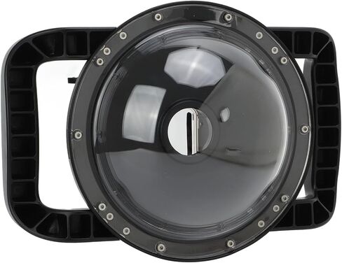 Tbest Lens Dome Port Underwater Camera Cover Transparent Acrylic Rainproof Housing with Dual Handles for Action 1 Cameras Professional Diving Photography Accessories in Saudi Arabia